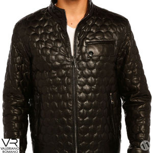 Valeriano Romano BIKER MOTO RACER Chaqueta de cuero Premium para entusiastas de los corredores-Prendas - Product Image 6