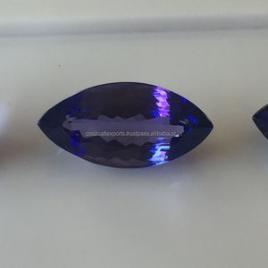 หินแกรนิตแทนซาไนต์ธรรมชาติสีฟ้า,พลอยใสตัดหินขัดเงาแบบตัดตรงคุณภาพสูงสุด - Product Image 1