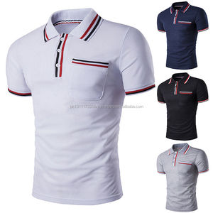 Polo de sport de broches pour hommes, t-shirt personnalisé, 2021 coton, vente en gros, 100% - Product Image 3