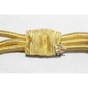Uniforme de moda Respetuoso con el medio ambiente Personalizable Aiguillettes dorados Cordón de lingotes de alambre trenzado con puntas de metal de latón en etiquetas doradas/Plateadas - Product Image 2