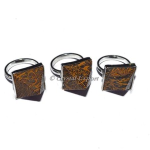 Top Exporter Gemstone Snack Jasper Pyramid <b>Ring</b> - Product Image 1