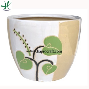 Pot de fleurs en céramique pour jardin, 3 pièces, planteur de fleurs d'extérieur - Product Image 2