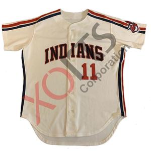 Ropa deportiva estampada con jersey de béisbol y softbol cosido en blanco y negro personalizado de alta calidad - Product Image 2