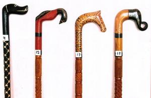 Bâton de marche en bois fait à la main avec poignée en bois pour Animal et oiseau/cannes de marche en bois avec poignée en bois pour animal - Product Image 3