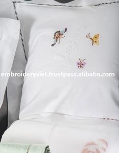 Hand embroidery Linen bed sheet - Product Image 2