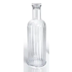 BPA free 1 Litre Clear Plastic Acrylic glass water bottle