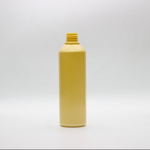 Champú de 300ml Botella de plástico PET Botella PET amarilla con bomba - Product Image 2