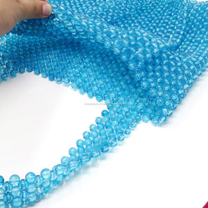 Sac fourre-tout perlé tendance de créateur fait à la main pour dames sangle unique suspendue fermeture ouverte en gros - Product Image 2