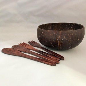 100% bol de coquille de noix de coco poli écologique artisanat du Vietnam pour la maison artisanat naturel pour la salade de fruits nouilles décoration de la maison - Product Image 6