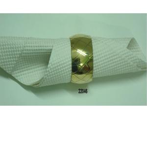 Décoration de fête de mariage luxueux anneau de serviette en laiton pur - Product Image 1