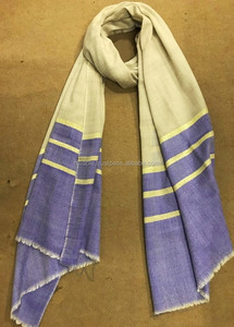 High Quality Natural Light Cashmere <b>Pashmina</b> <b>Shawl</b> Soft and Thick Wool Scarf with Lurex Lines Adult Size for Summer Winter Use - Product Image 2