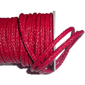 Alluring Coated Flat <b>Braided</b> Leather Cords Hand-Crafted Eco-Friendly High Tenacity Metallic Finish Decorative Garment - Product Image 2