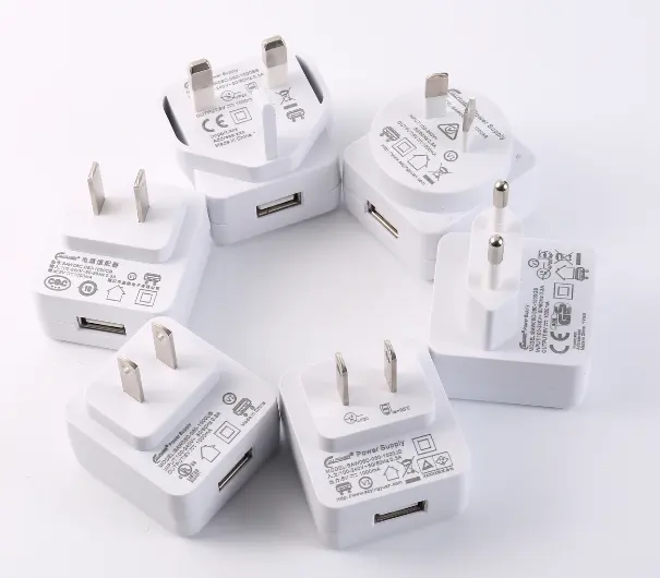v dc adapter us to uk power adapter 5v wall plug usb power supply 100V-240V CLASS 2 en61558