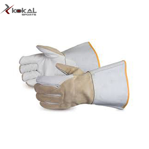 Gants de sécurité pour le soudage CE EN 388, en cuir non doublé, anti-chaleur, pour la protection contre les impacts et antidérapants - Product Image 4