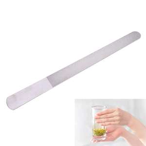 Lima de uñas de Metal de media luna personalizada de alta calidad, pulidor de cutículas, manicura y pedicura, herramienta de cuidado de uñas de acero inoxidable - Product Image 3