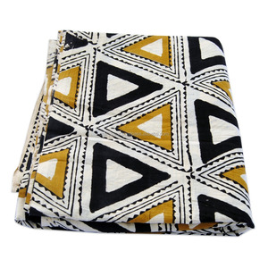 Hot mùa hè bán handmade khối in 100% cotton thân thiện với môi Voile vải cho cô gái chàng trai may mặc Túi rèm cửa - Product Image 1