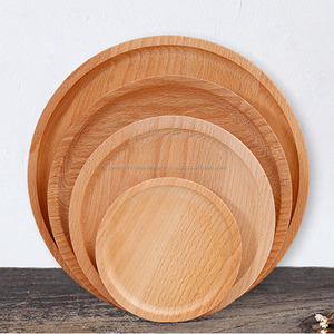 สไตล์วินเทจวงกลมไม้ถาดเสิร์ฟตาราง - Product Image 3