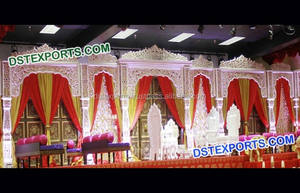 Rajwada ชุดตกแต่งเวทีงานแต่งงาน,เวที Rajwada โบราณสำหรับงานแต่งงาน - Product Image 2