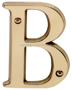 Comprar al por mayor números de latón antiguo del cero al nueve para puerta, placa de número de casa, número de puerta con acabado lacado de 75 mm - Product Image 5