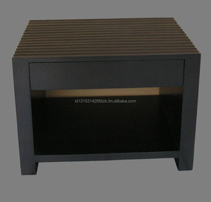 Muebles de dormitorio-Juego de dormitorio sólido/contemporáneo/Cama de madera con tocador y mesita de noche - Product Image 4