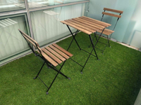 Ensemble de Table et chaises pliantes portables, pour le jardin, le balcon ou le café, livraison gratuite