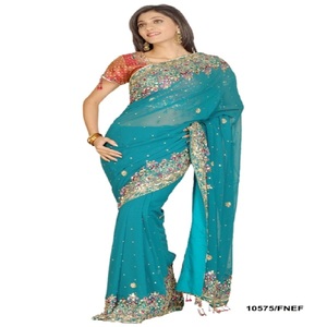 Traditionnel Indien Femmes Porter Chanderi Coton Banglori Saree - Product Image 4