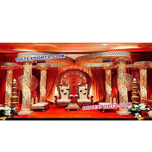 Mandap ผ้าคลุมงานแต่งทำจากคริสตัลไฟเบอร์สำหรับงานแต่งงาน,Mandap ลายผีเสื้อแบบใหม่ของอินเดีย - Product Image 1