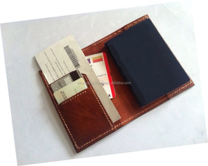 หนัง Deluxe หนังสือเดินทางกระเป๋าสตางค์พร้อมสายคล้องคอ/ขนาดเล็กหนังสือเดินทาง/Trifold Passport Case - Product Image 5