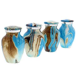 Metal Ocean Tides Hermosa Pequeña Mini Urna de Recuerdo para Cenizas - Product Image 3