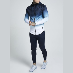 Invierno logotipo personalizado hombre de alta calidad chándales Fit los hombres en blanco Sudadera larga gimnasio Pantalones negro sudaderas con capucha trajes de sudor - Product Image 3