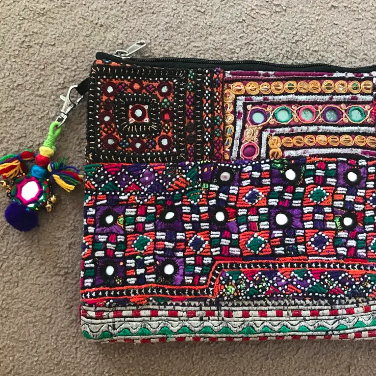 VINTAGE TRIBAL Banjara KUPPLUNGS TASCHE Geldbörse Handtasche Hand gefertigt