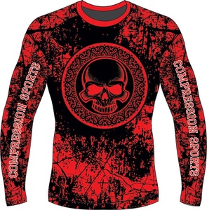 ชุดรัดรูปเล่นกีฬาสำหรับผู้ชาย,เสื้อป้องกันผื่นทางกล้ามเนื้อแขนยาวสำหรับ MMA BJJ มวยปล้ำใส่เล่นการต่อสู้ Jiu Jitsu - Product Image 1