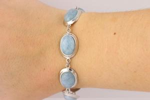 กำไลเงินสี925อความารีนพิเศษมาใหม่ - Product Image 2