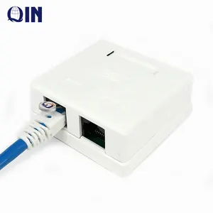 Thâm quyến Qin Chất Lượng Cao Bề Mặt Tường Gắn hộp ổ cắm RJ45 Cat5e