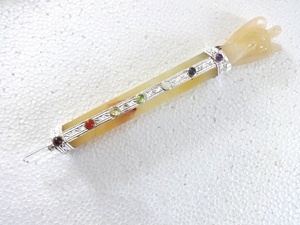 Bâton de guérison d'ange en gros avec matériau de pierre précieuse de chakra d'aventurine jaune - Product Image 2