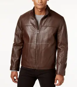 New fashion high quality wholesale price winter leather men casual leather jacket for men