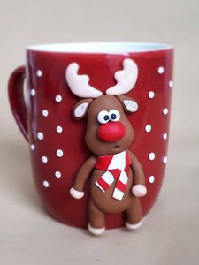 Kahve fincanı hediye, <span class=keywords><strong>Rudolph</strong></span> ren geyiği, kırmızı kupa - Product Image 2