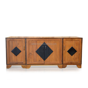 Console buffet Brésil 4 portes en bois de teck naturel - Product Image 2