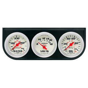 Kit de jauges universelles EQUUS 2-1/16" pour voiture, température de l'eau, pression d'huile, voltmètre - Product Image 1