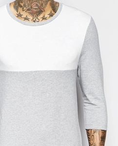 Chất Lượng Cao Thoải Mái Đầy Đủ Tay Áo Người Đàn Ông Mùa Hè Giản Dị T Shirt For Men Quần Áo Trực Tuyến Bán Sỉ - Product Image 3