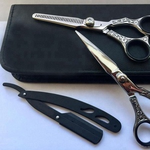 Chuyên Nghiệp Làm Tóc Kéo Set Barber Cắt Tóc Kéo Với Dao Cạo - Product Image 1