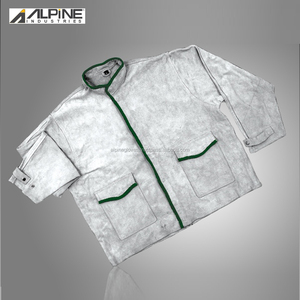 Logo personnalisé confortable sûr peau de vache en cuir travailleur meilleure veste de soudage toutes tailles vêtements de travail costume/chemise manteau en cuir pour hommes - Product Image 2