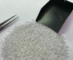 1.25 MM TCW 1.00CT haute qualité couleur D-E-F VVS clarté synthétique CVD HPHT laboratoire cultivé diamants polis en vrac pour gril à dents - Product Image 1