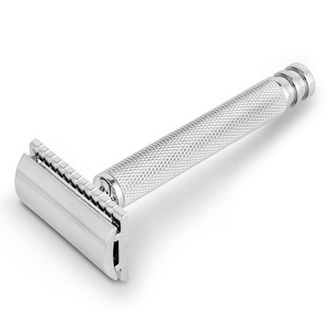 Prestige Razor 1515 Meilleur rasoir de sécurité DE en acier inoxydable pour hommes et femmes Soins personnels Rasage des cheveux avec manche en bois - Product Image 4