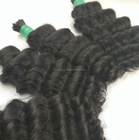 Extensions de cheveux 100% naturels vierges Remy, couleur naturelle, bouclés profonds, en vrac, doux, brillants, résistants à la chute, sans produits chimiques, les plus longues