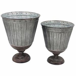 Macetas y macetas decorativas de METAL para jardín, soporte de METAL antiguo para flores de buen diseño - Product Image 5