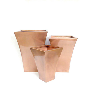 Plantes décoration de la maison Vase en métal caractéristiques seau de fleurs galvanisé Design Pots de fleurs maison et jardin - Product Image 4