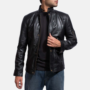 New trendy latest design professional leather <b>jacket</b> New Arrival Leather <b>Jacket</b> Best Material Leather <b>Jacket</b> Wholesale Price - Product Image 5