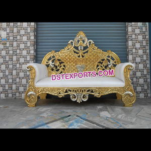 Sofá de Metal de Latón Tallado para Bodas Musulmanas, Juego de Sofás para Bodas Musulmanas, Fabricante y Exportador de Muebles, Juego de Sofás para Bodas Indias, EE. UU. - Product Image 1