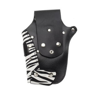 Bolsa de tijeras de pelo de peluquero de tamaño estándar de cuero PU profesional, herramientas de estilismo multiusos, funda con soporte - Product Image 3